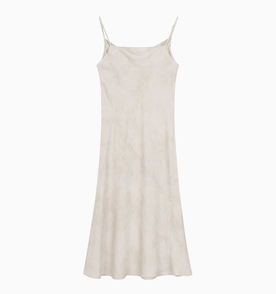 DRESS - sisley k midi dresses - Beige | Sisley K image number 2